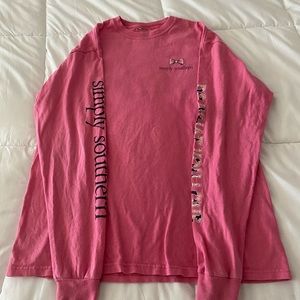 Pink long sleeve simply southern t shirt